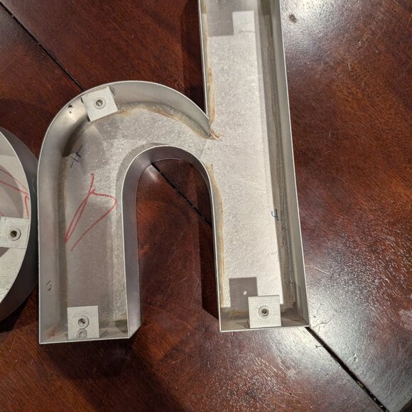 🧱 Industrial Metal Sign Letters – “Tech” – Sell as Set or Individually - Picture 10 of 11